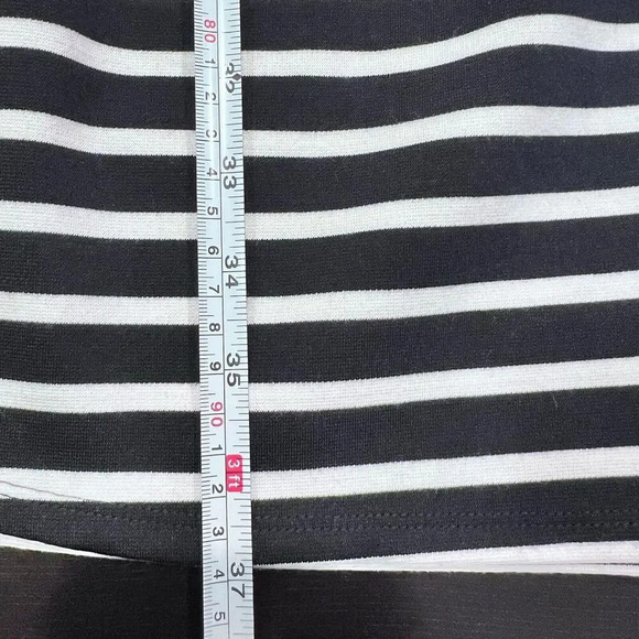 Gap Navy White Striped Fit and Flare Stretch Jersey Dress Large - Picture 8 of 8